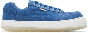 Dunhill Black Canvas Court Low Sneakers (DU22F1346ST)
