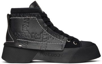 JW Anderson Black Chunky High-Top Sneakers (ANW37000A 15028)