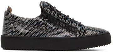 Giuseppe Zanotti Black Iridescent Frankie Sneakers (RU20005-92902)