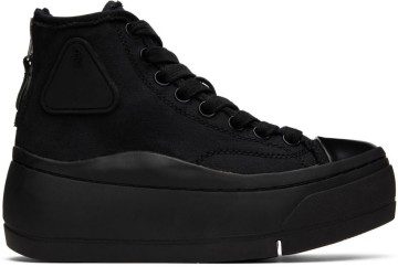 R13 Black Kurt Sneakers (R13MS5029-S001B)