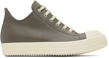 Rick Owens Orange Full Grain Low Sneakers (RU02B2891 LCG)