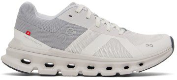 On Grey & White Cloudrunner Sneakers (46.99015)