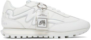 Marc Jacobs White ‘The Leather Jogger’ Sneakers (M9002389)