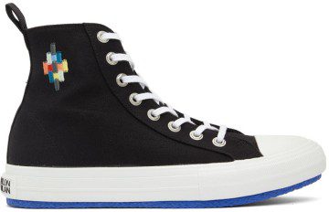 Marcelo Burlon County of Milan Black Cross Vulcanized Sneakers (CMIA094S22FAB0011001)