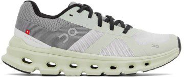 On Gray & Green Cloudrunner Low-Top Sneakers (46.99019)