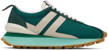 Lanvin Green & Gray Bumper Low-Top Sneakers (FW-SKBRUB-NYLO-P22)