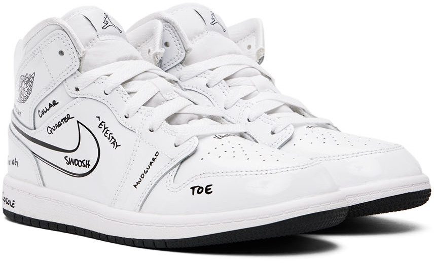 Jordan 1 Mid Schematic (PS) (DQ1866-100)
