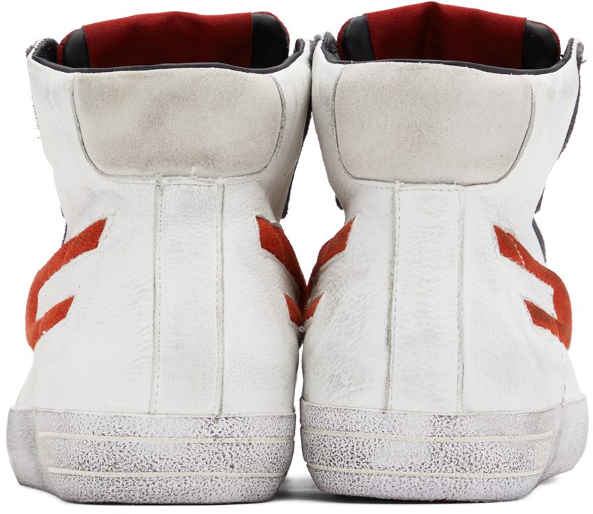 Diesel White & Red S-Leroji Sneakers (Y02742P4433)