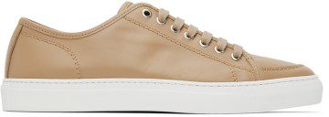 Brioni Black Classic Leather Sneakers (QHH40L P9726)