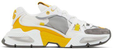 Dolce & Gabbana White & Blue Airmaster Sneakers (CS1984 AY337)