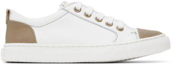 Bonpoint Kids White Basket Archie Sneakers (S02BSNLF0201)