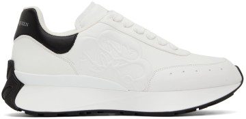 Alexander McQueen White Sprint Runner Sneakers (688548WIC93)