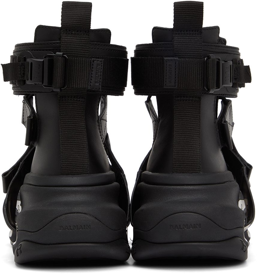 Balmain Black B-Bold Sandals (XM1VH286LRZL)