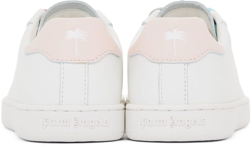Palm Angels Kids White & Pink Palm 1 Sneakers (PGIA002S22LEA0020130)