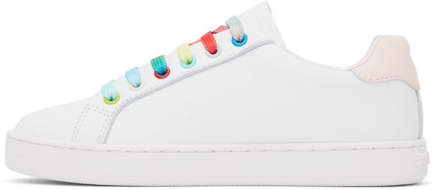 Palm Angels Kids White & Pink Palm 1 Sneakers (PGIA002S22LEA0020130)