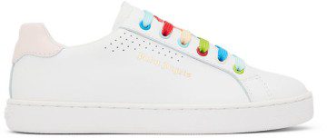 Palm Angels Kids White & Pink Palm 1 Sneakers (PGIA002S22LEA0020130)