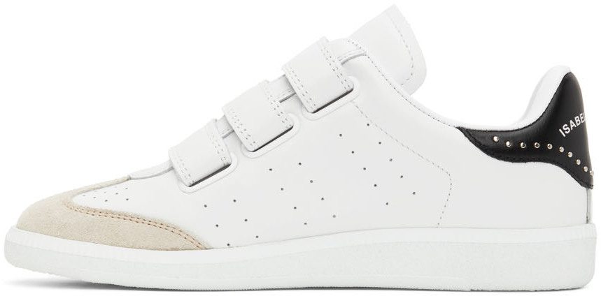 Isabel Marant White & Black Studded Beth Sneakers (BK0031-00M022S)