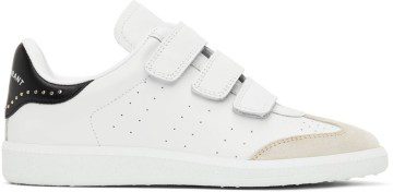 Isabel Marant White & Black Studded Beth Sneakers (BK0031-00M022S)