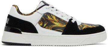Versace Jeans Couture Black & White Garland Starlight Sneakers (E72YA3SJ4 EZP079)