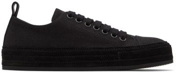 Ann Demeulemeester Black Denim Gert Sneakers (2201-M-N03-185-099)