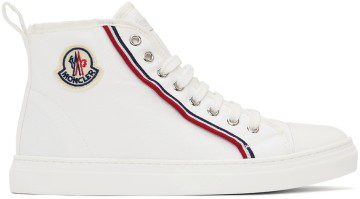 Moncler Enfant Kids White Anyse II High-Top Sneakers (H19544M71600M1892)