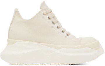 Rick Owens Drkshdw Off-White Abstract Sneakers (DU01B7842 MU)
