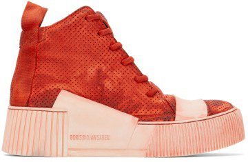 Boris Bidjan Saberi SSENSE Exclusive Red Bamba 1.1 Sneakers (SSNSx13)
