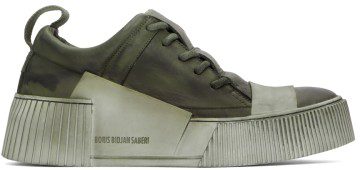 Boris Bidjan Saberi SSENSE Exclusive Khaki Bamba 2.1 Sneakers (SSNSx12)