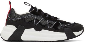 Moncler Black Compassor Low-Top Sneakers (H109A4M00210M1763)