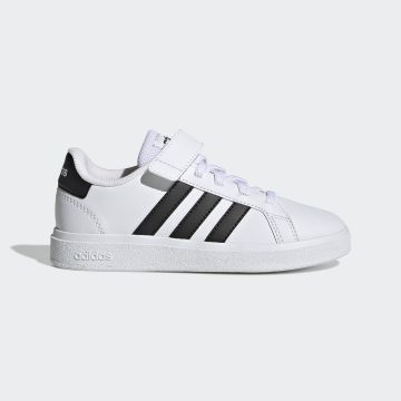 adidas Grand Court Lifestyle Court Elastic Lace and Top Strap Cloud White / Core Black / Core Black (GW6521)