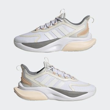 adidas Alphabounce+ Sustainable Bounce Lifestyle Hardloopschoenen Cloud White / Zero Metalic / Grey Three (HP6147)