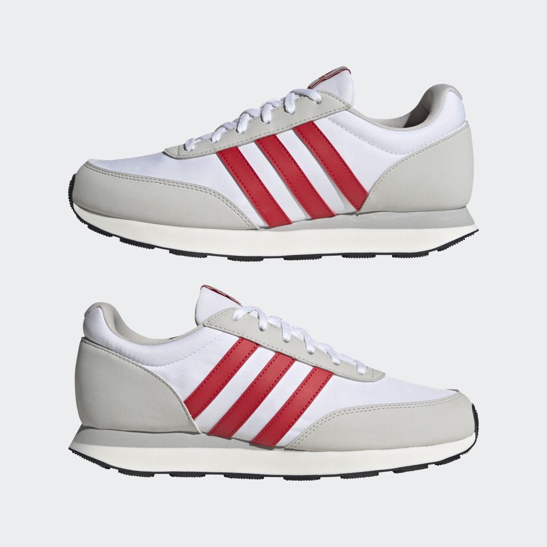 adidas Run 60s 3.0 Lifestyle Hardloopschoenen Cloud White / Better Scarlet / Grey One (HP2260)