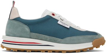 Thom Browne Blue Mesh Tech Runner Sneakers (MFD239A-06973)