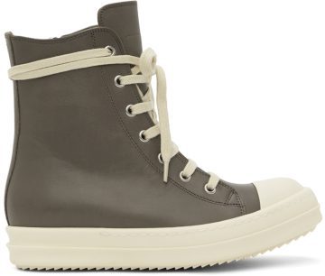 Rick Owens Gray Strobe Sneakers (RU02B2890 LCG)