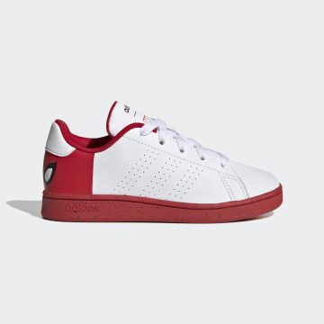 adidas adidas x Marvel Advantage Spider-Man Veterschoenen Cloud White / Cloud White / Better Scarlet (HQ8838)