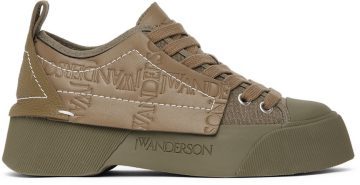 JW Anderson Khaki Chunky Low-Top Sneakers (ANW38000A 15031)