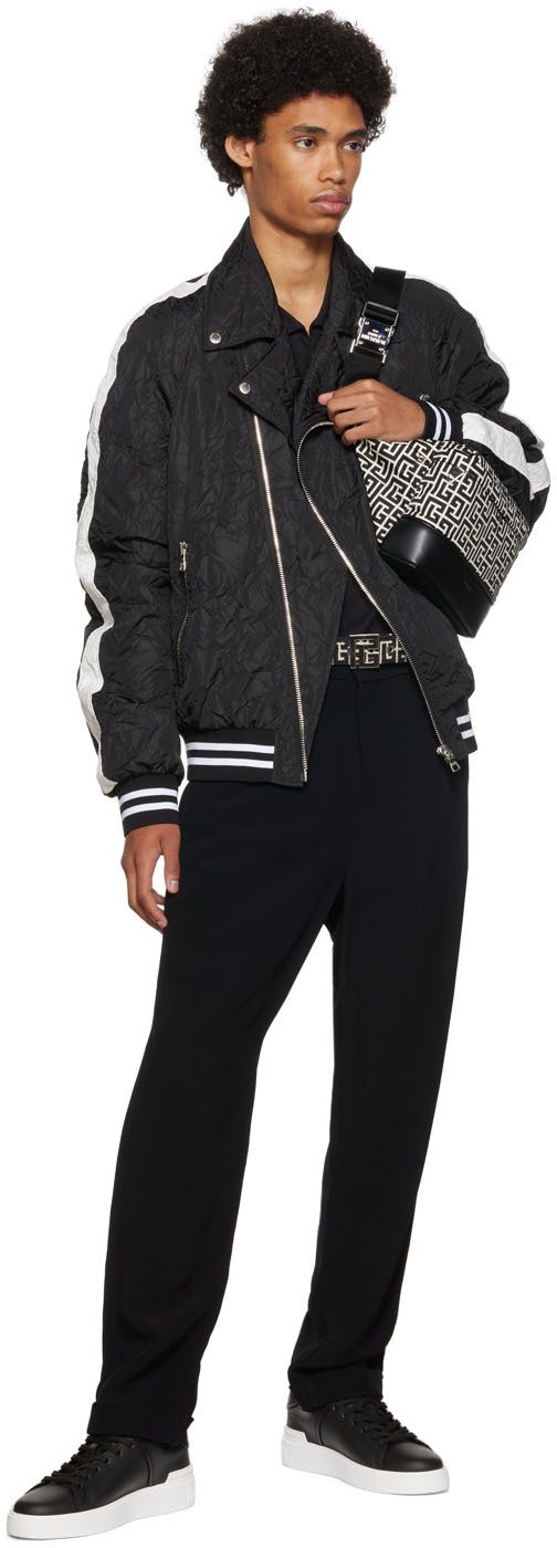 Balmain White B-Court Low-Top Sneakers (YM1VI288LVTR)