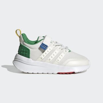 adidas adidas x LEGO® Racer TR21 met Elastische Veters en Klittenband Core White / Core White / Green (HQ1320)