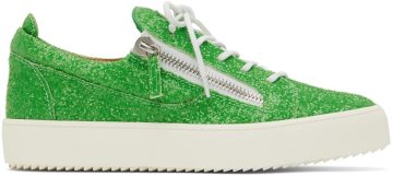 Giuseppe Zanotti Green Glitter Frankie Sneakers (RU20013-92947)