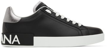 Dolce & Gabbana Black Portofino Sneakers (CS1760AH527)