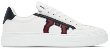 Salvatore Ferragamo White Gancini Sneakers (753142 02B726042)