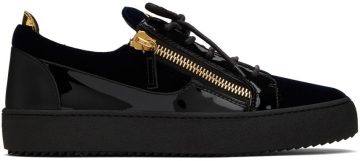 Giuseppe Zanotti Navy & Black Frankie Sneakers (RU00092-89520)