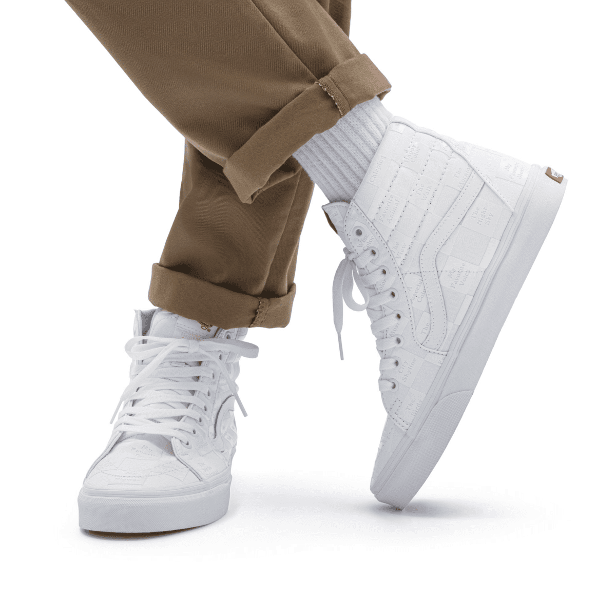 VANS Diy Checkerboard Sk8-hi Wit (VN0A5KRH8AX)
