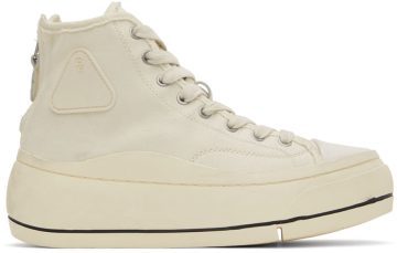R13 Off-White Kurt High-Top Sneakers (R13S7029-002)