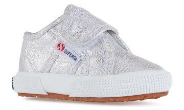 Superga 2750 Baby Strap Lame Grey Silver (S29153)
