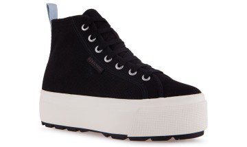 Superga 2750 Hi Top Tank Black / Black (S28831)