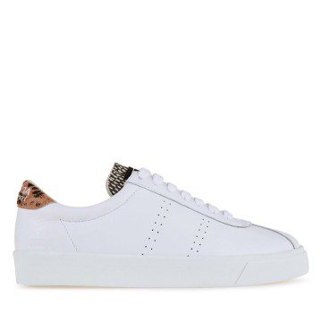 Superga 2843 Superga Sport Club S Ponyhair White Brown Deer Marshmallow D (S29394)