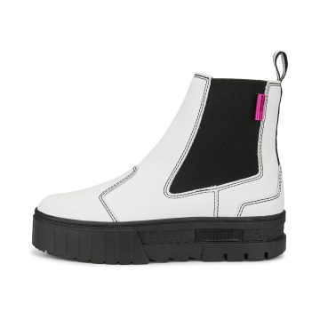 Puma Mayze Pop Chelsea wandelschoen Wit/Zwart (384549-01)