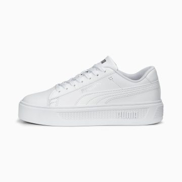 Puma Smash Platform v3 Zilver/Wit (390758-01)