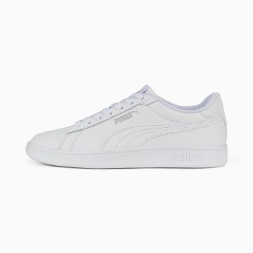 Puma Smash 3.0 Leather Youth Wit/Grijs (392031-02)